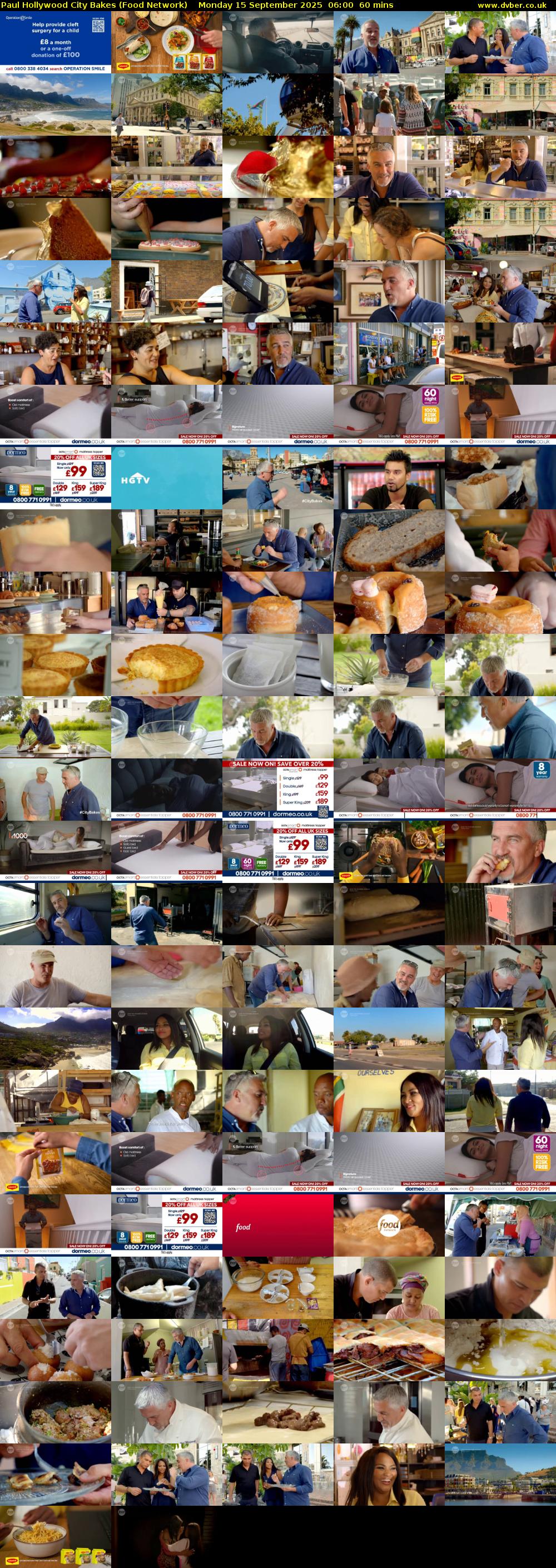 Paul Hollywood City Bakes (Food Network) Monday 15 September 2025 06:00 - 07:00