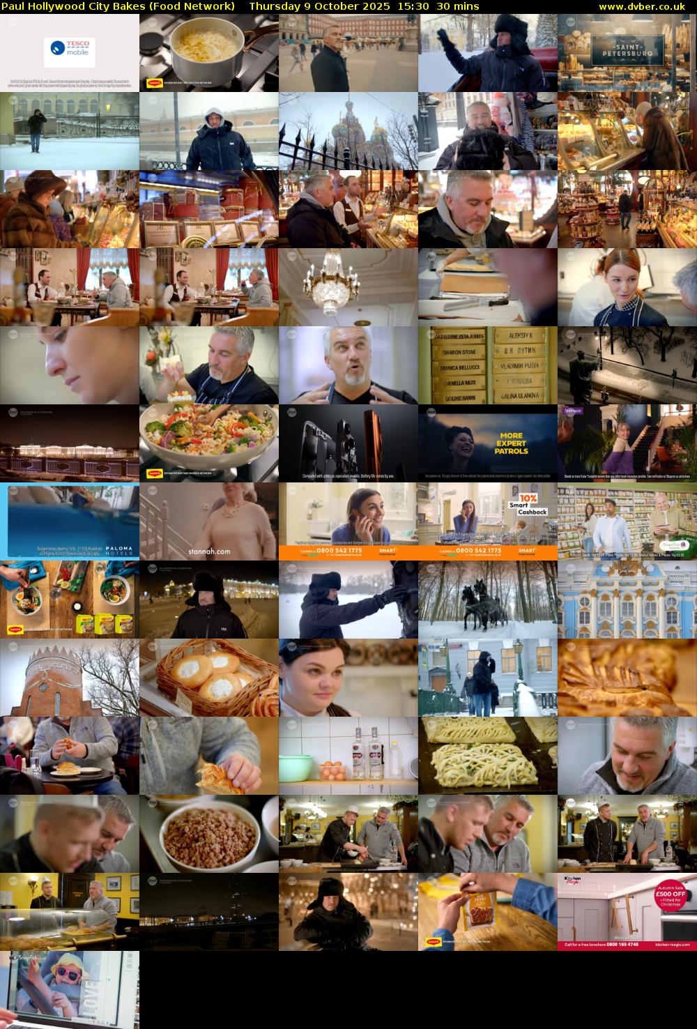 Paul Hollywood City Bakes (Food Network) Thursday 9 October 2025 15:30 - 16:00