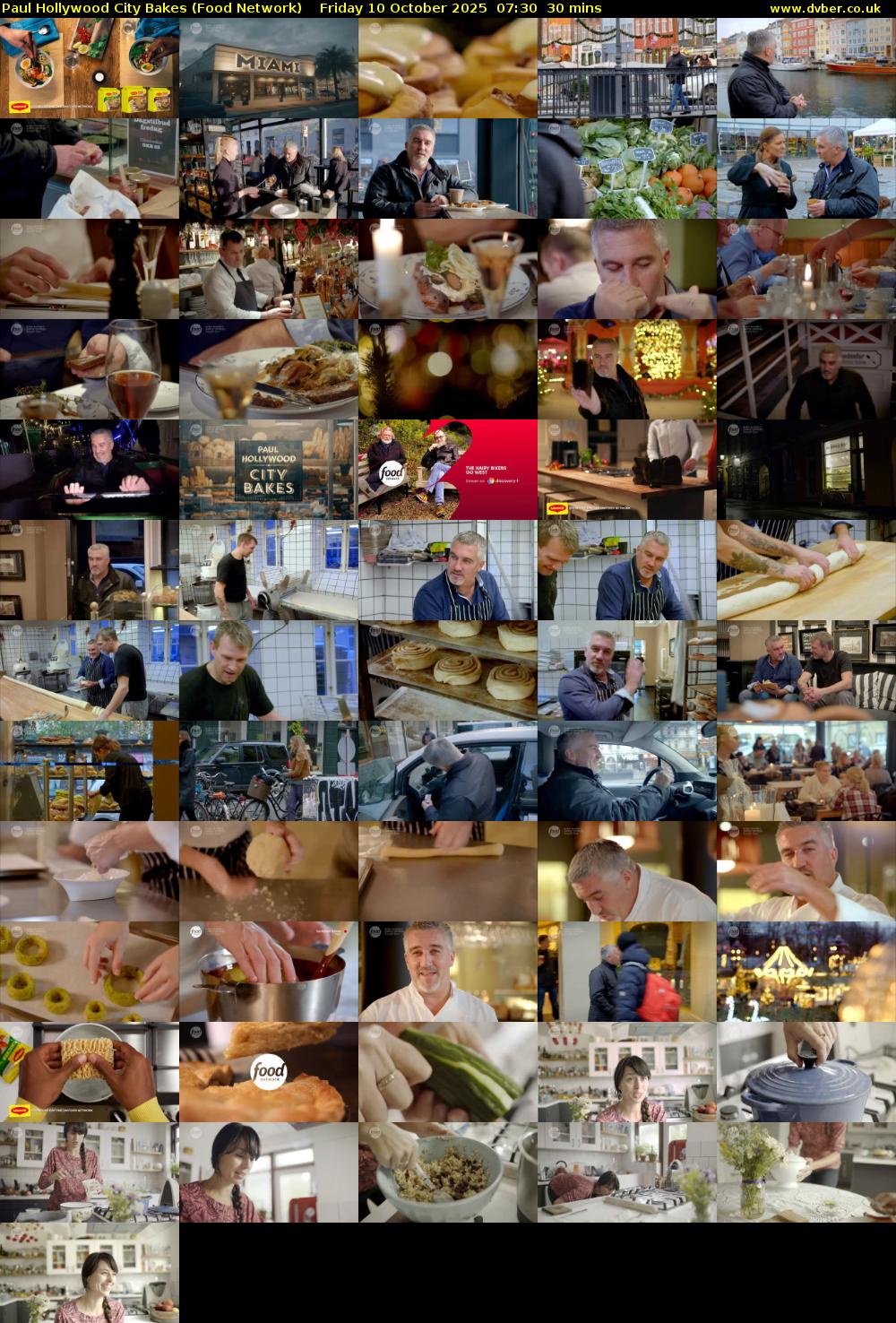 Paul Hollywood City Bakes (Food Network) Friday 10 October 2025 07:30 - 08:00