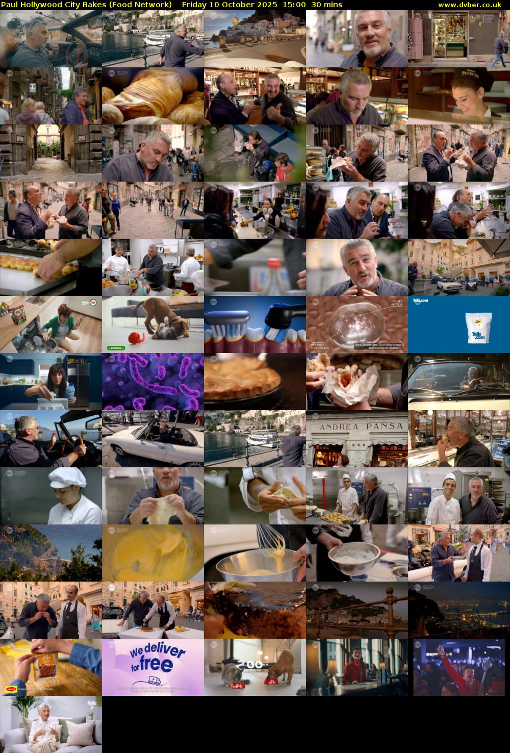 Paul Hollywood City Bakes (Food Network) Friday 10 October 2025 15:00 - 15:30