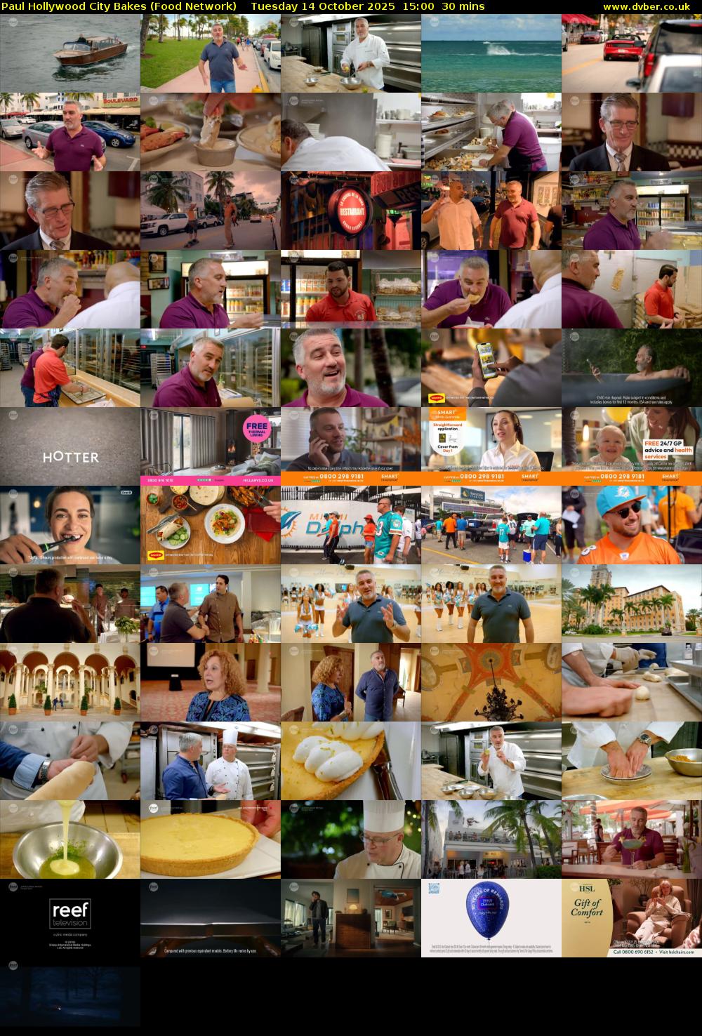 Paul Hollywood City Bakes (Food Network) Tuesday 14 October 2025 15:00 - 15:30
