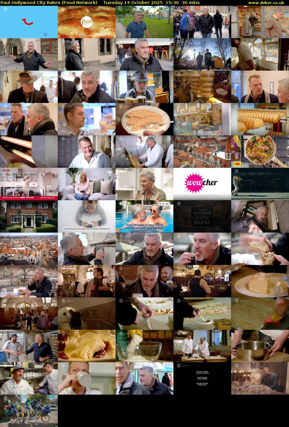 Paul Hollywood City Bakes (Food Network) Tuesday 14 October 2025 15:30 - 16:00