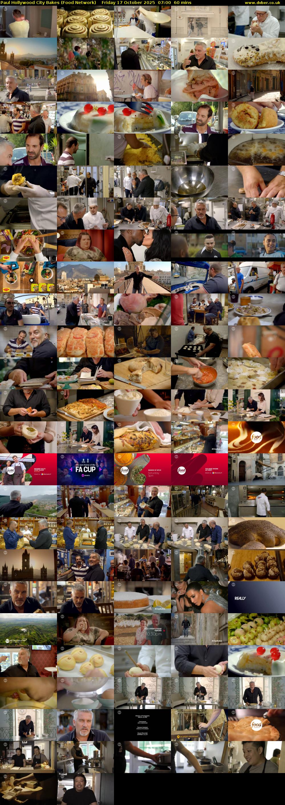 Paul Hollywood City Bakes (Food Network) Friday 17 October 2025 07:00 - 08:00