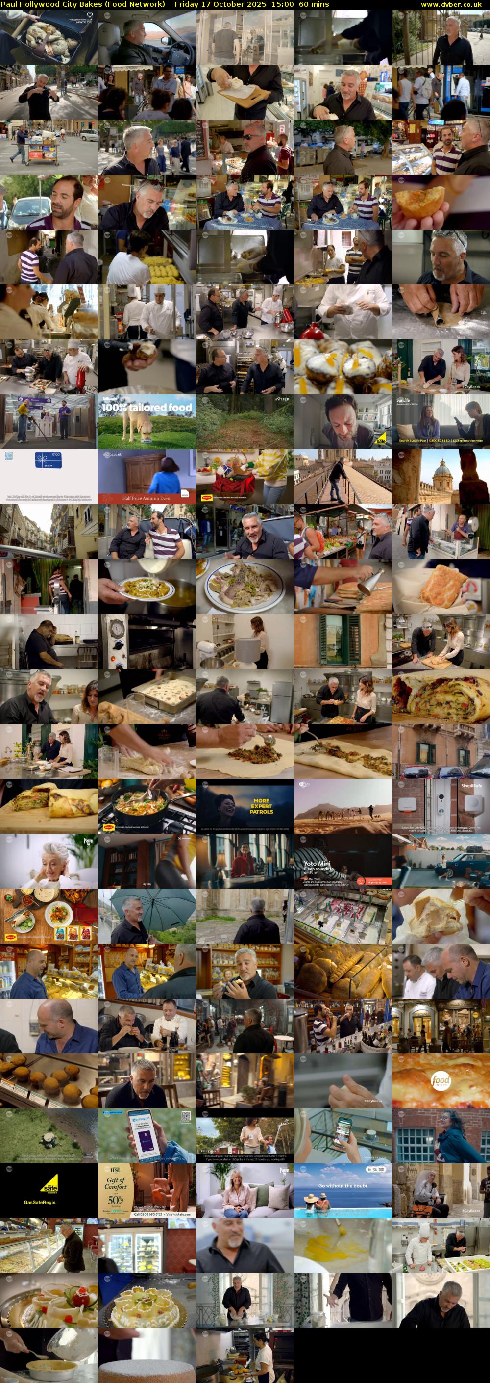 Paul Hollywood City Bakes (Food Network) Friday 17 October 2025 15:00 - 16:00