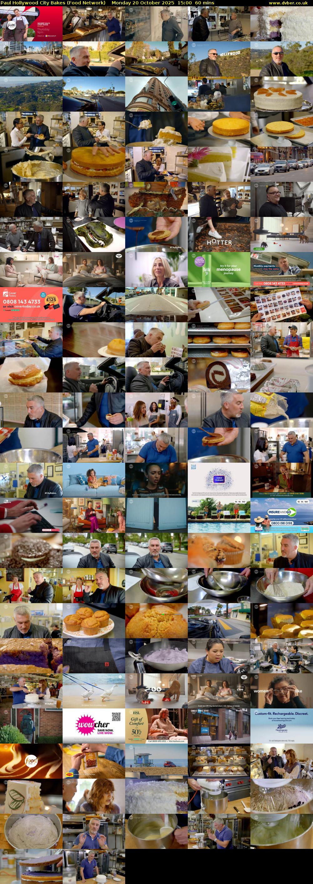 Paul Hollywood City Bakes (Food Network) Monday 20 October 2025 15:00 - 16:00