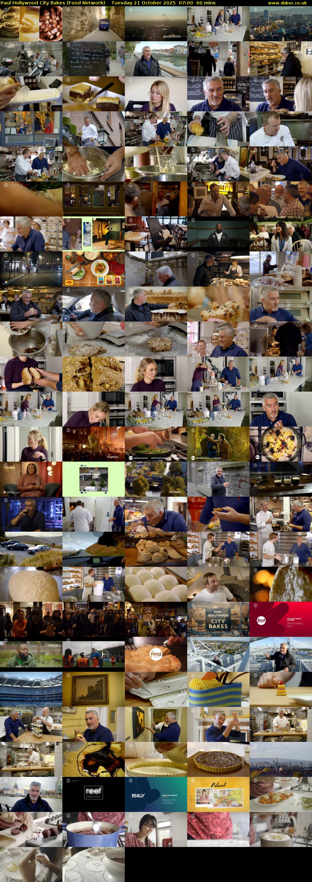 Paul Hollywood City Bakes (Food Network) Tuesday 21 October 2025 07:00 - 08:00