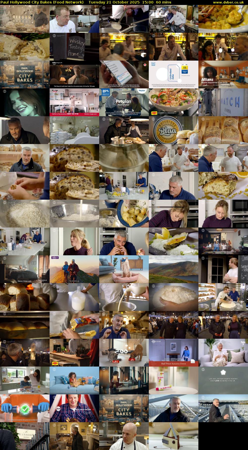 Paul Hollywood City Bakes (Food Network) Tuesday 21 October 2025 15:00 - 16:00