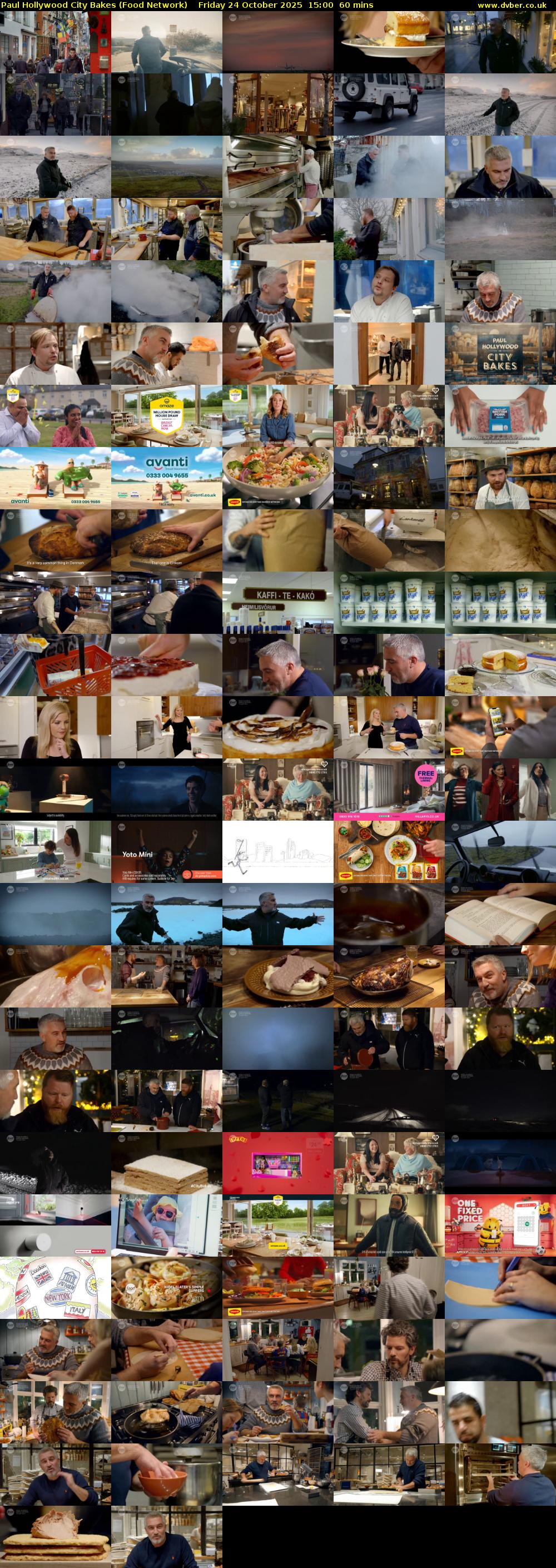 Paul Hollywood City Bakes (Food Network) Friday 24 October 2025 15:00 - 16:00