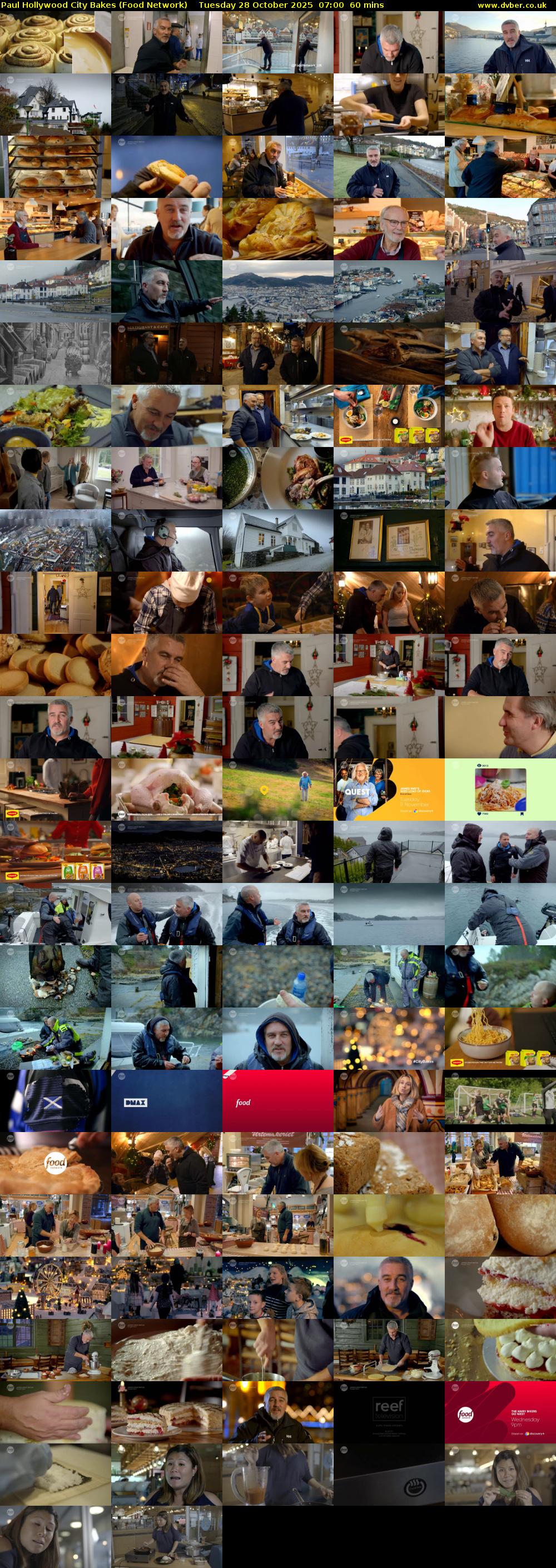 Paul Hollywood City Bakes (Food Network) Tuesday 28 October 2025 07:00 - 08:00