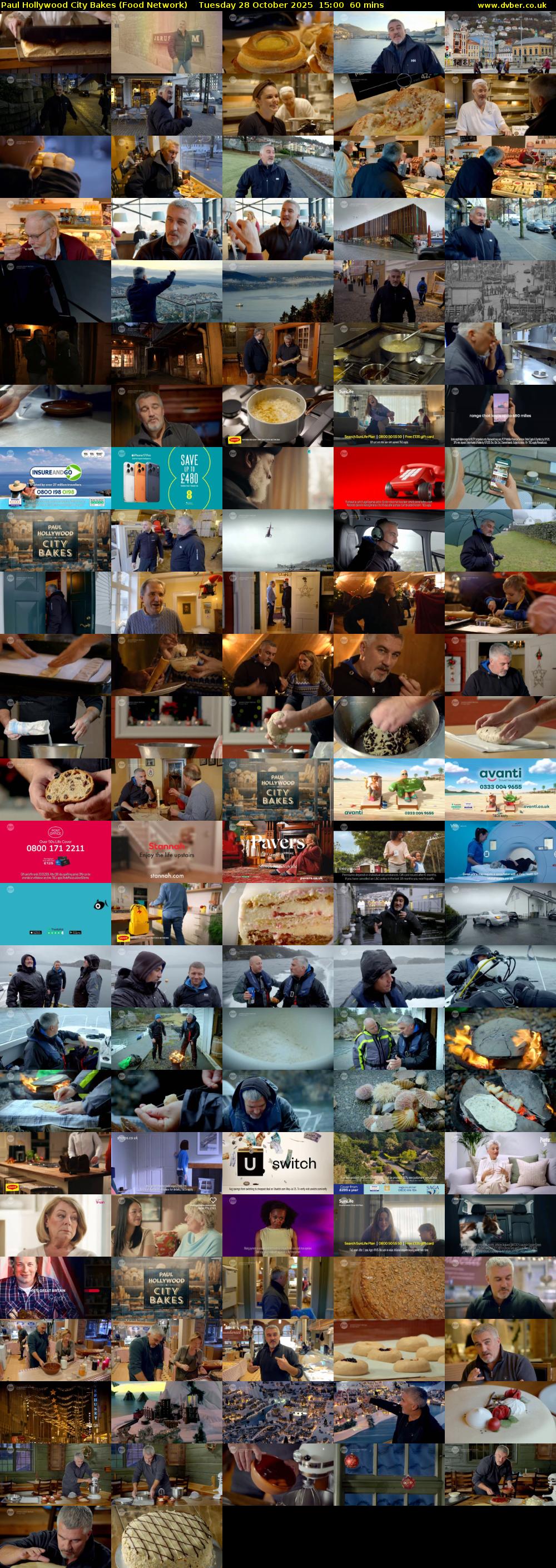 Paul Hollywood City Bakes (Food Network) Tuesday 28 October 2025 15:00 - 16:00