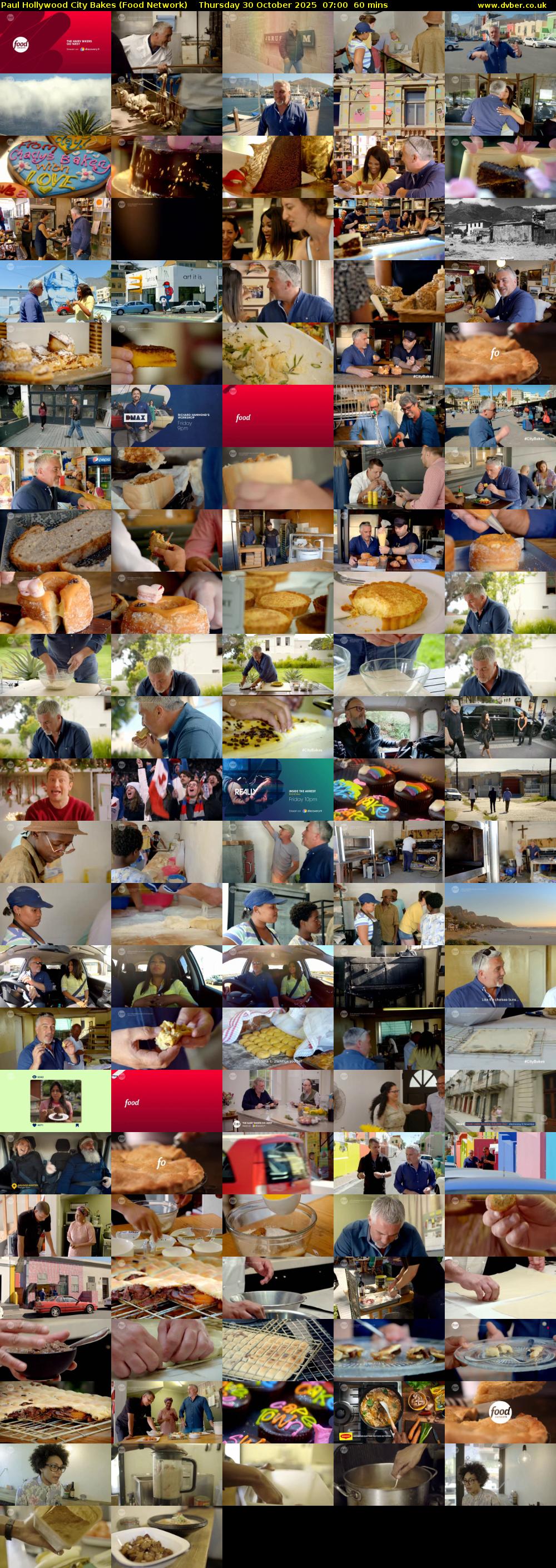 Paul Hollywood City Bakes (Food Network) Thursday 30 October 2025 07:00 - 08:00