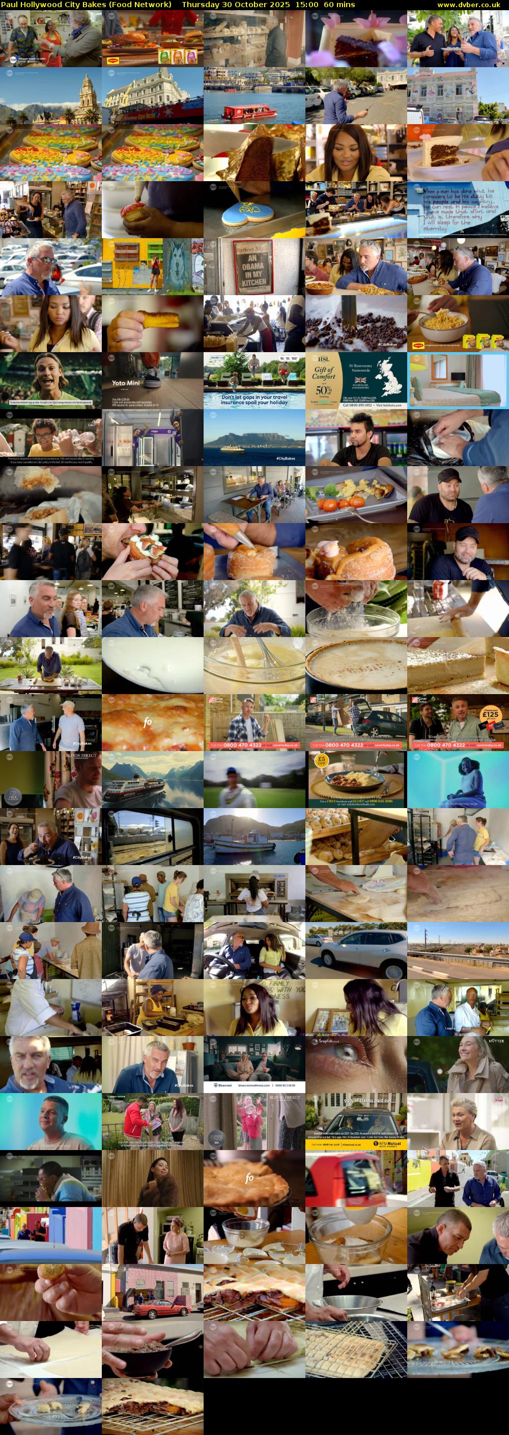 Paul Hollywood City Bakes (Food Network) Thursday 30 October 2025 15:00 - 16:00