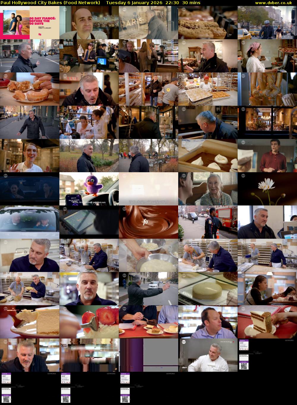Paul Hollywood City Bakes (Food Network) Tuesday 6 January 2026 22:30 - 23:00