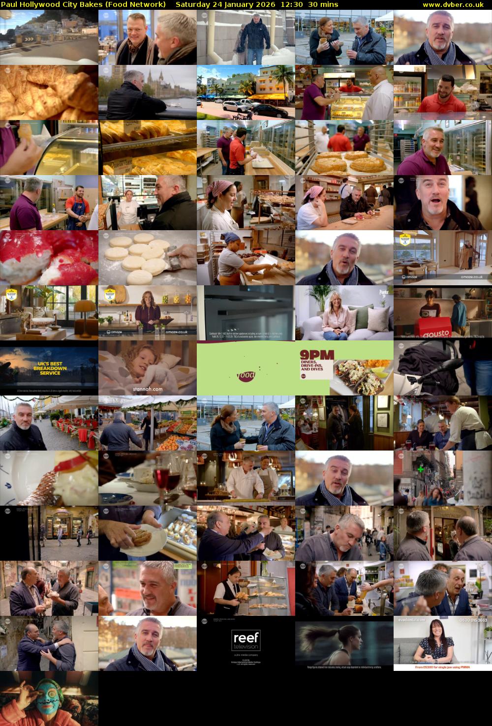 Paul Hollywood City Bakes (Food Network) Saturday 24 January 2026 12:30 - 13:00