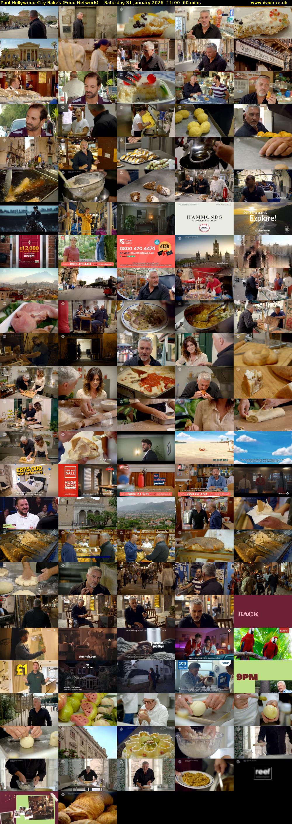 Paul Hollywood City Bakes (Food Network) Saturday 31 January 2026 11:00 - 12:00
