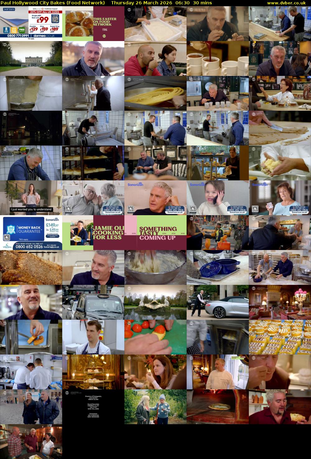 Paul Hollywood City Bakes (Food Network) Thursday 26 March 2026 06:30 - 07:00