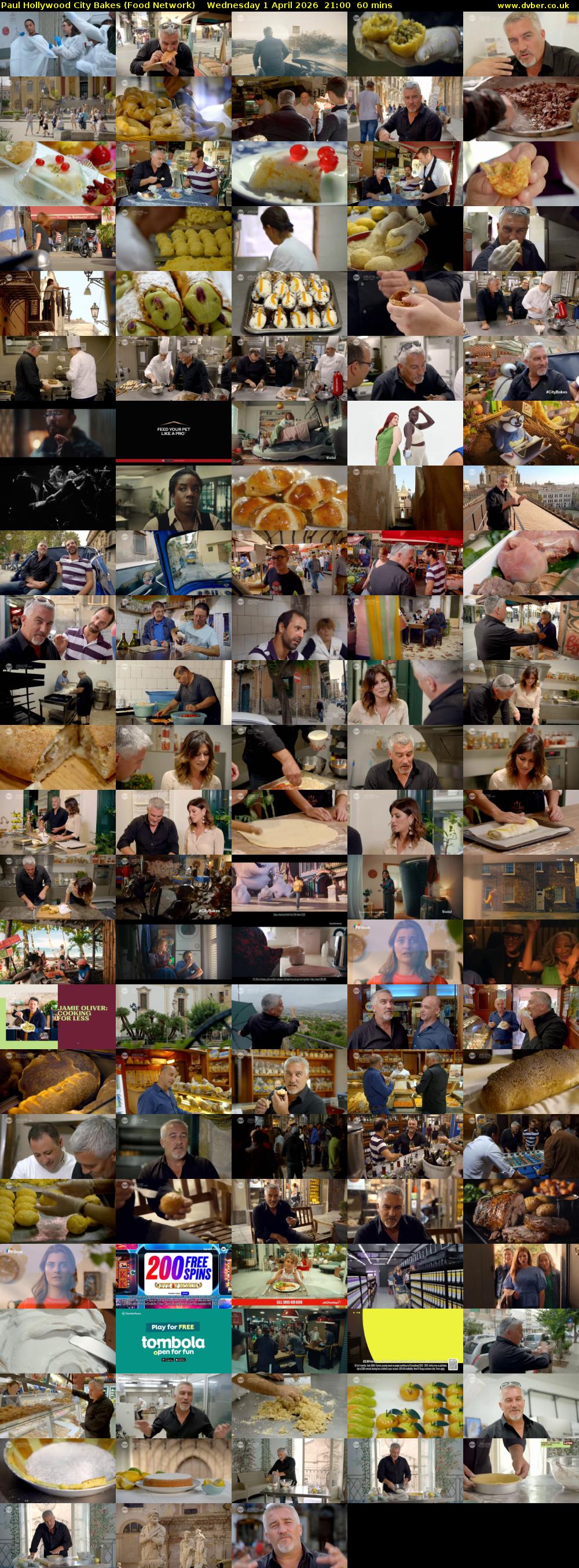 Paul Hollywood City Bakes (Food Network) Wednesday 1 April 2026 21:00 - 22:00