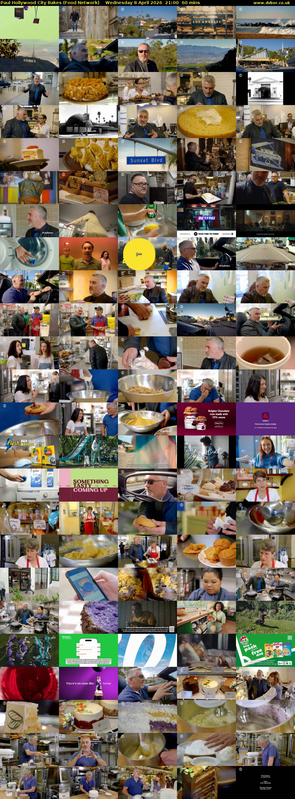 Paul Hollywood City Bakes (Food Network) Wednesday 8 April 2026 21:00 - 22:00