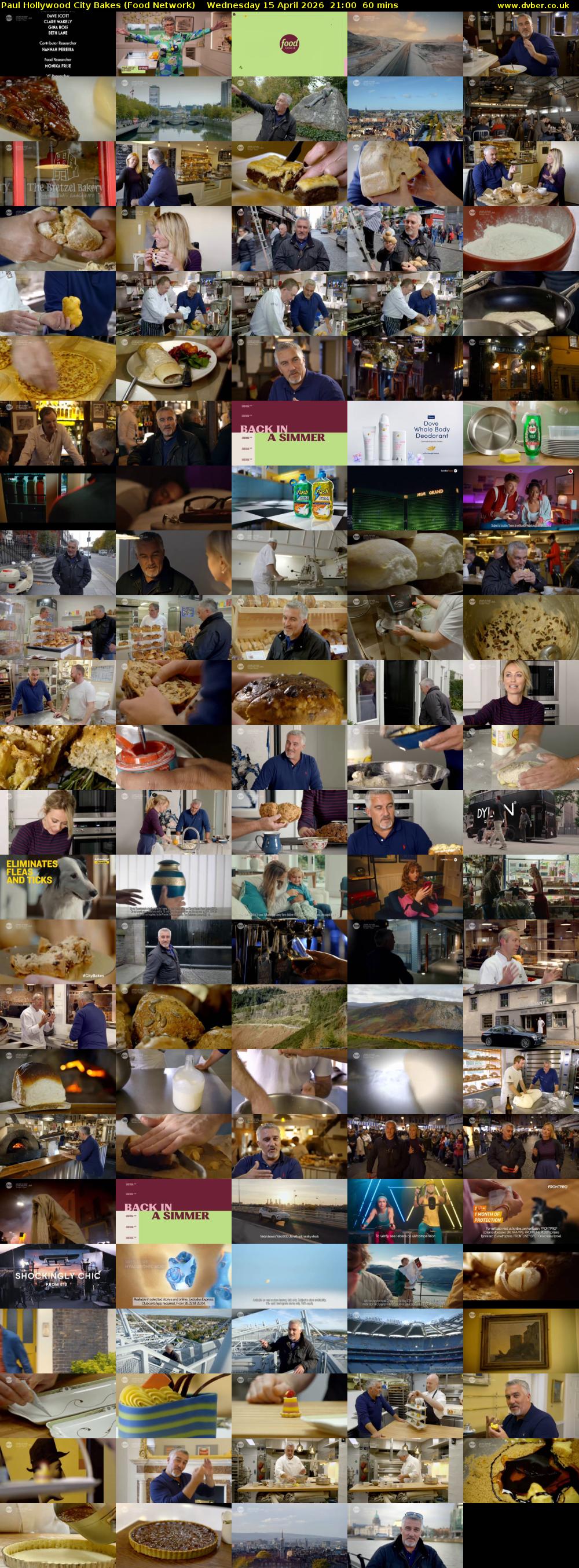 Paul Hollywood City Bakes (Food Network) Wednesday 15 April 2026 21:00 - 22:00