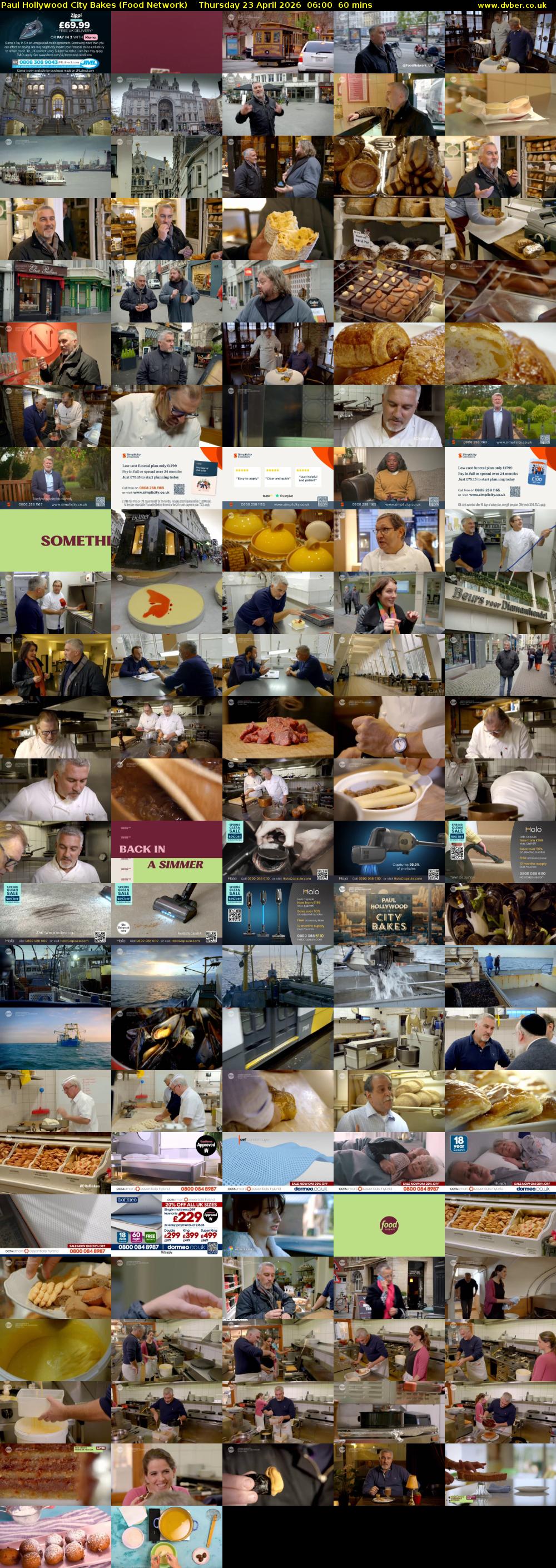 Paul Hollywood City Bakes (Food Network) Thursday 23 April 2026 06:00 - 07:00
