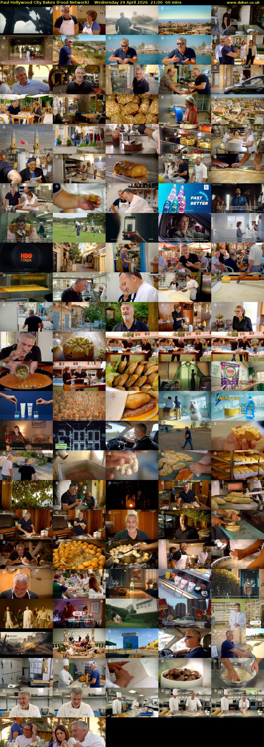 Paul Hollywood City Bakes (Food Network) Wednesday 29 April 2026 21:00 - 22:00
