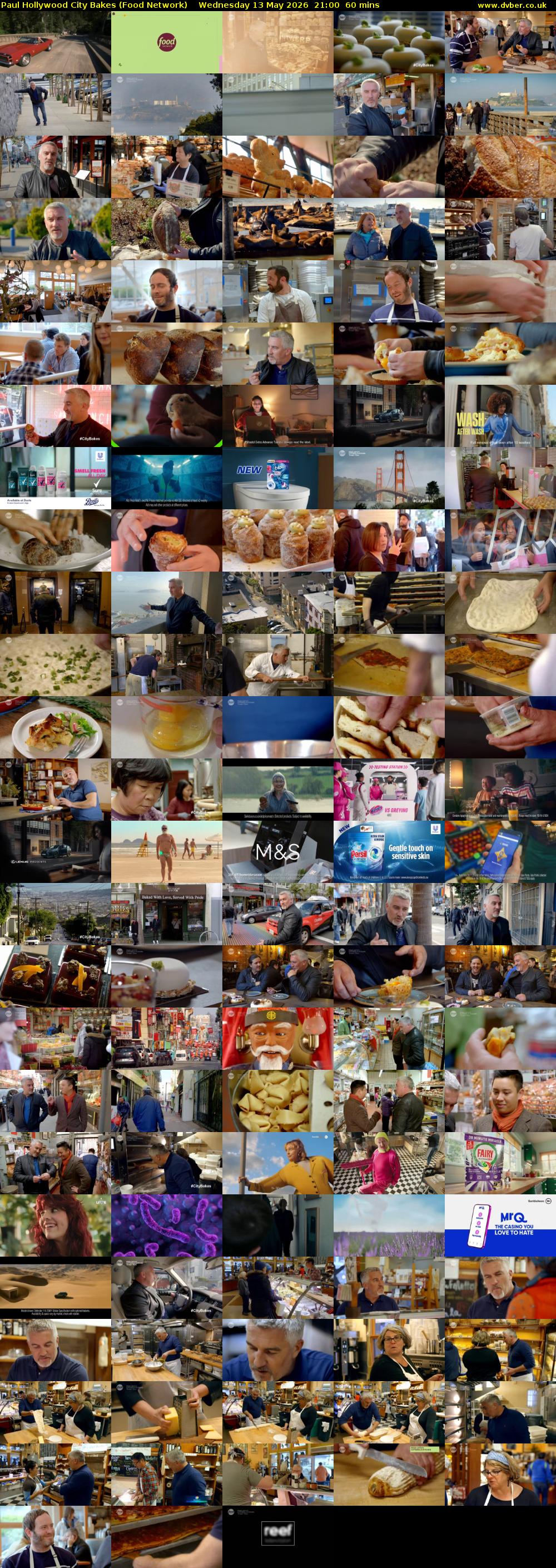 Paul Hollywood City Bakes (Food Network) Wednesday 13 May 2026 21:00 - 22:00
