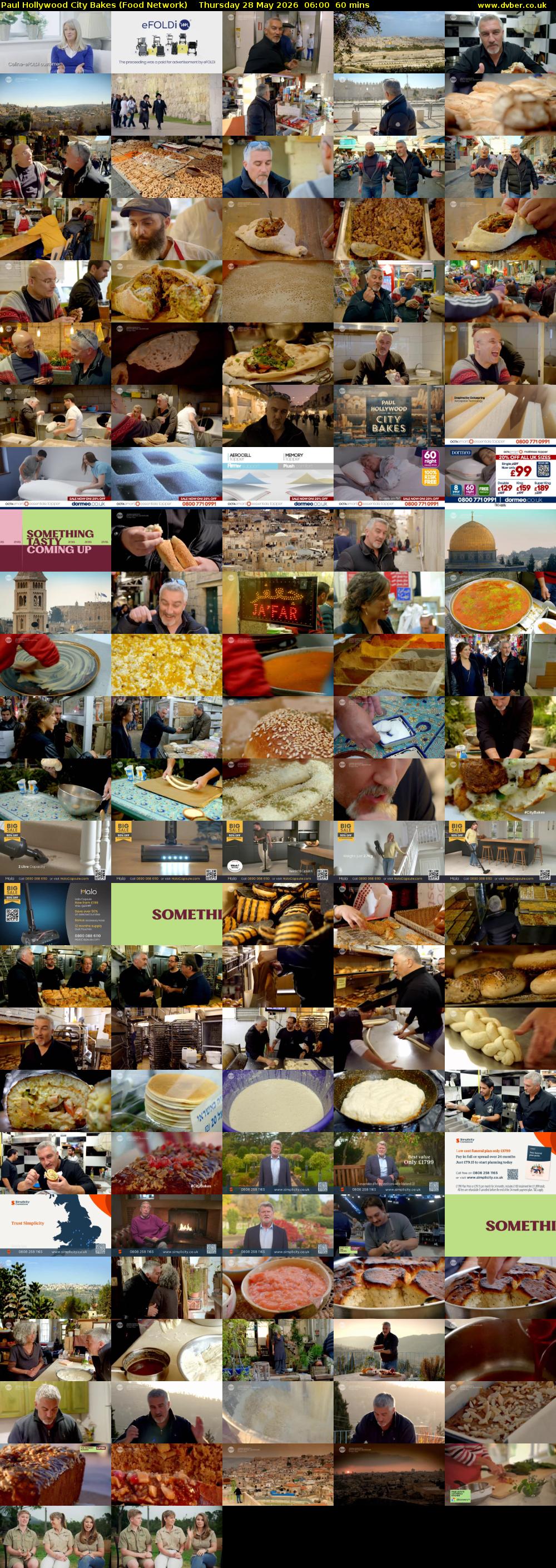 Paul Hollywood City Bakes (Food Network) Thursday 28 May 2026 06:00 - 07:00