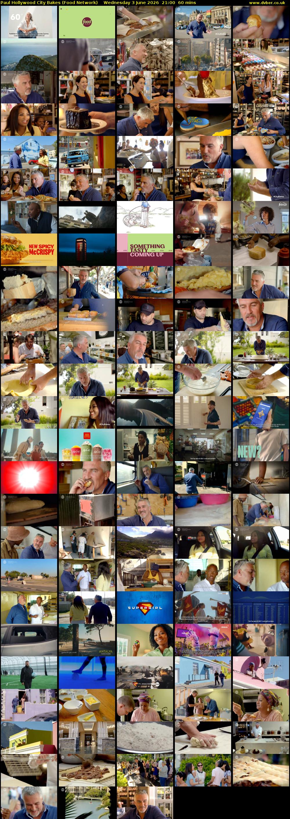 Paul Hollywood City Bakes (Food Network) Wednesday 3 June 2026 21:00 - 22:00