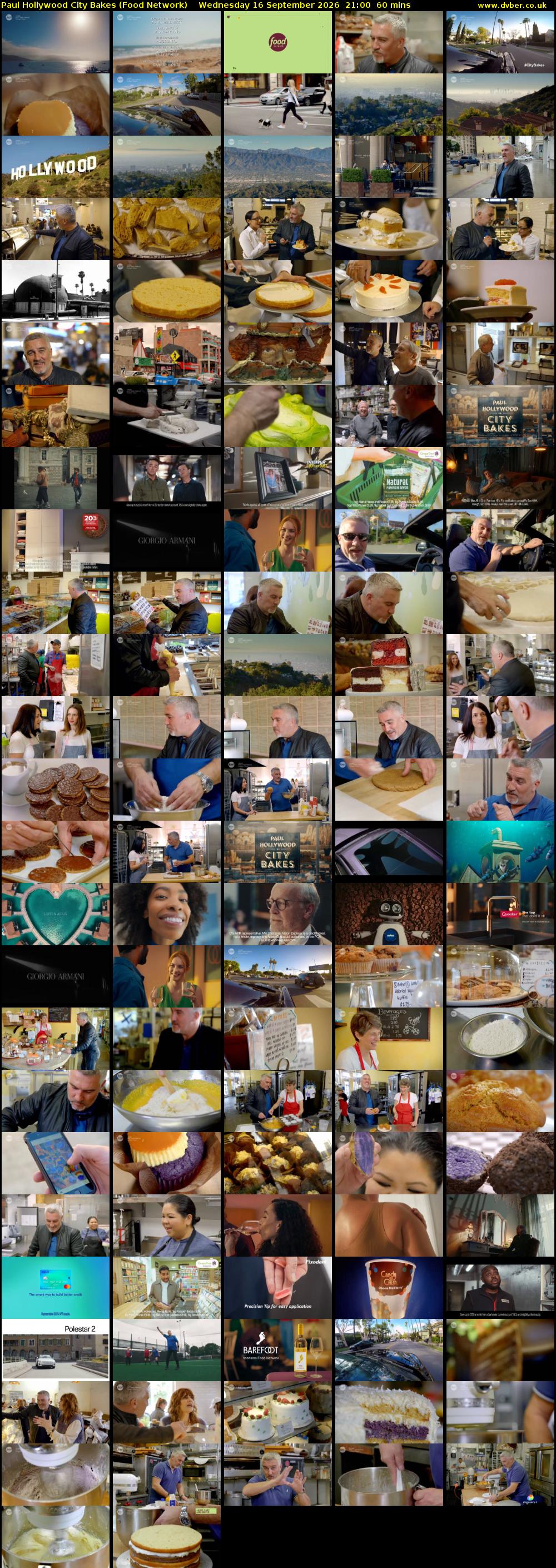 Paul Hollywood City Bakes (Food Network) Wednesday 16 September 2026 21:00 - 22:00