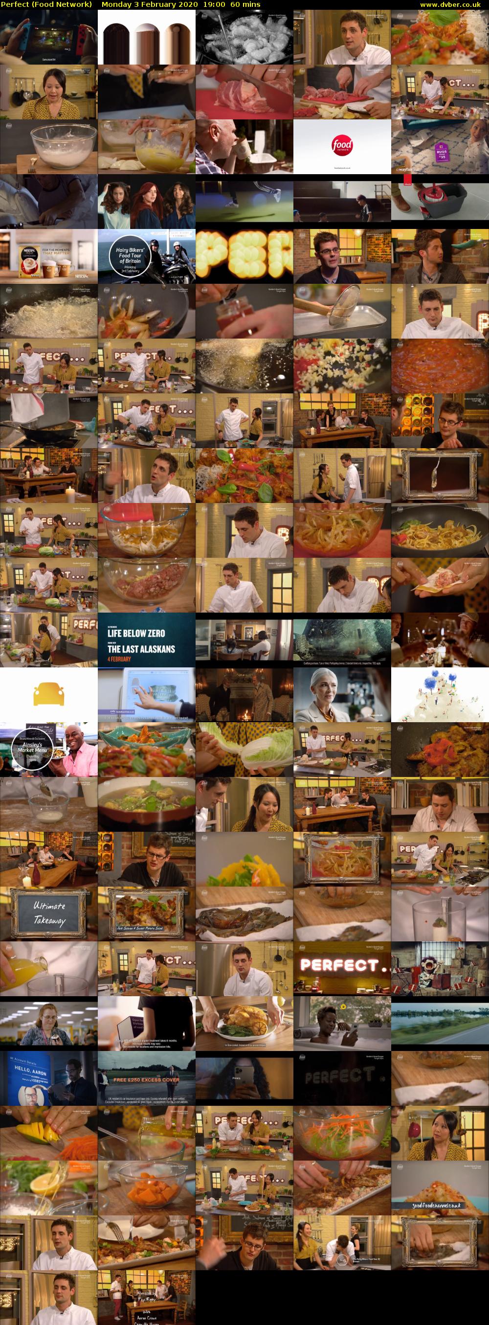 Perfect (Food Network) Monday 3 February 2020 19:00 - 20:00