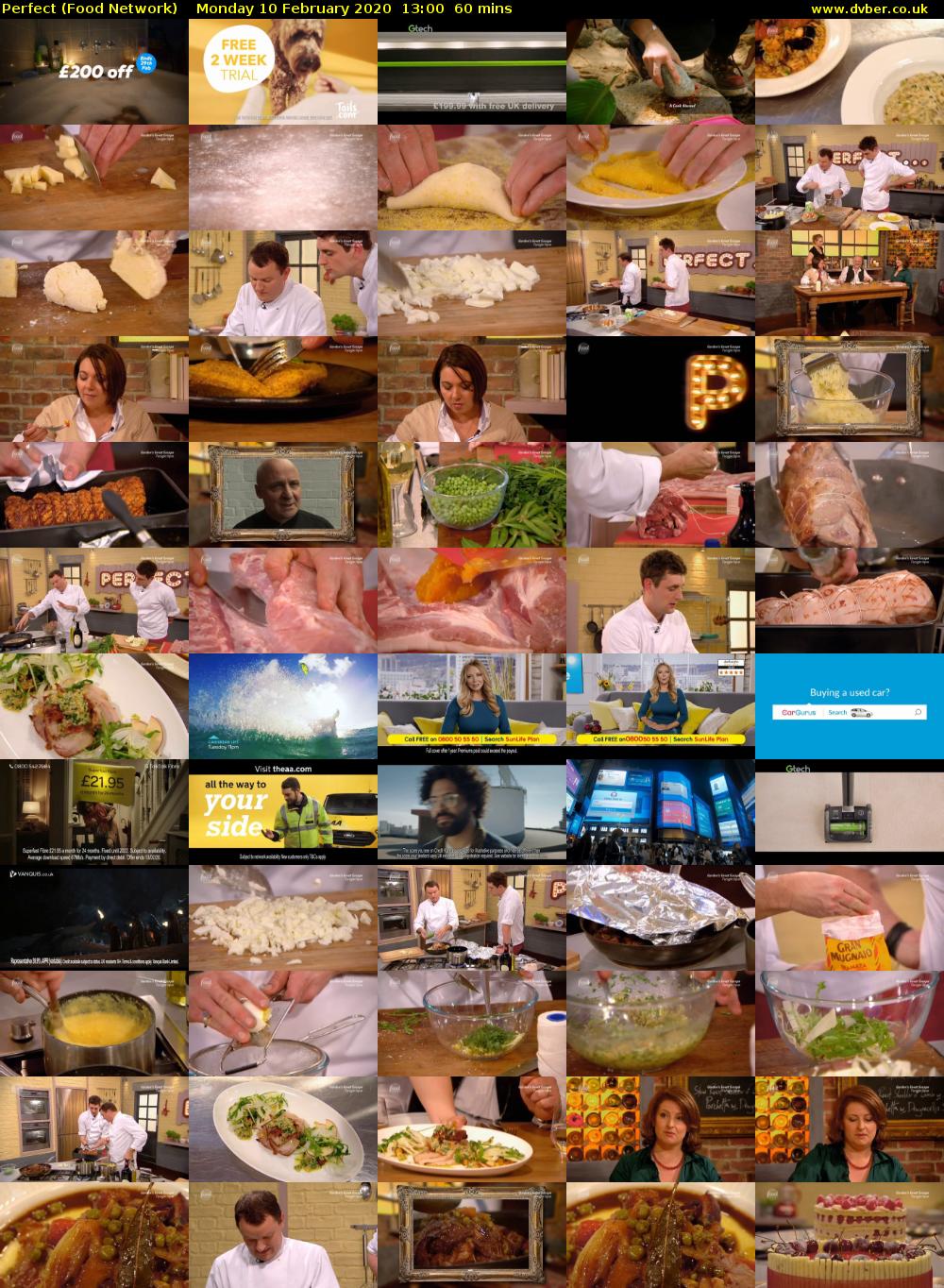 Perfect (Food Network) Monday 10 February 2020 13:00 - 14:00