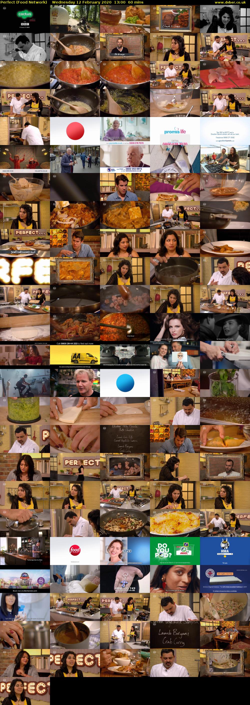 Perfect (Food Network) Wednesday 12 February 2020 13:00 - 14:00