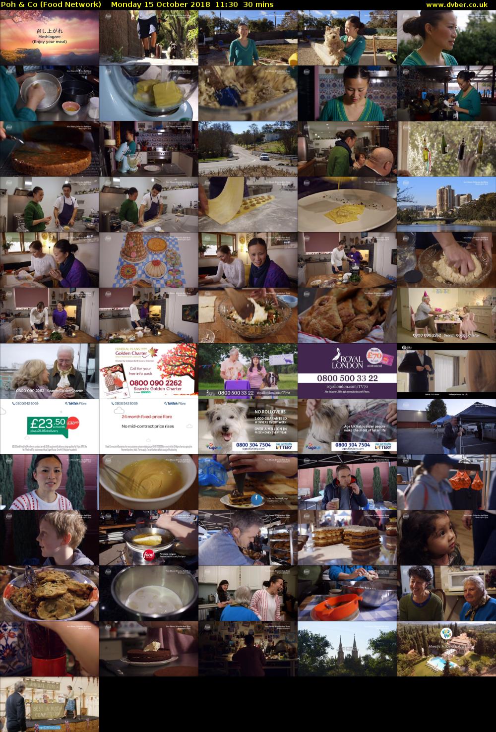 Poh & Co (Food Network) Monday 15 October 2018 11:30 - 12:00