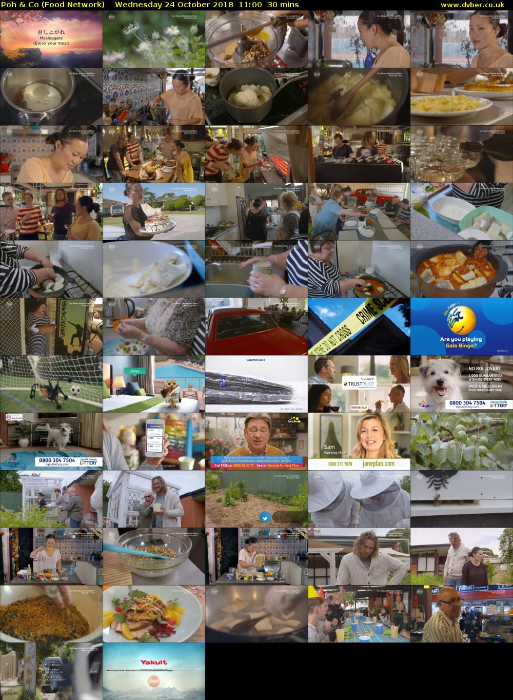 Poh & Co (Food Network) Wednesday 24 October 2018 11:00 - 11:30