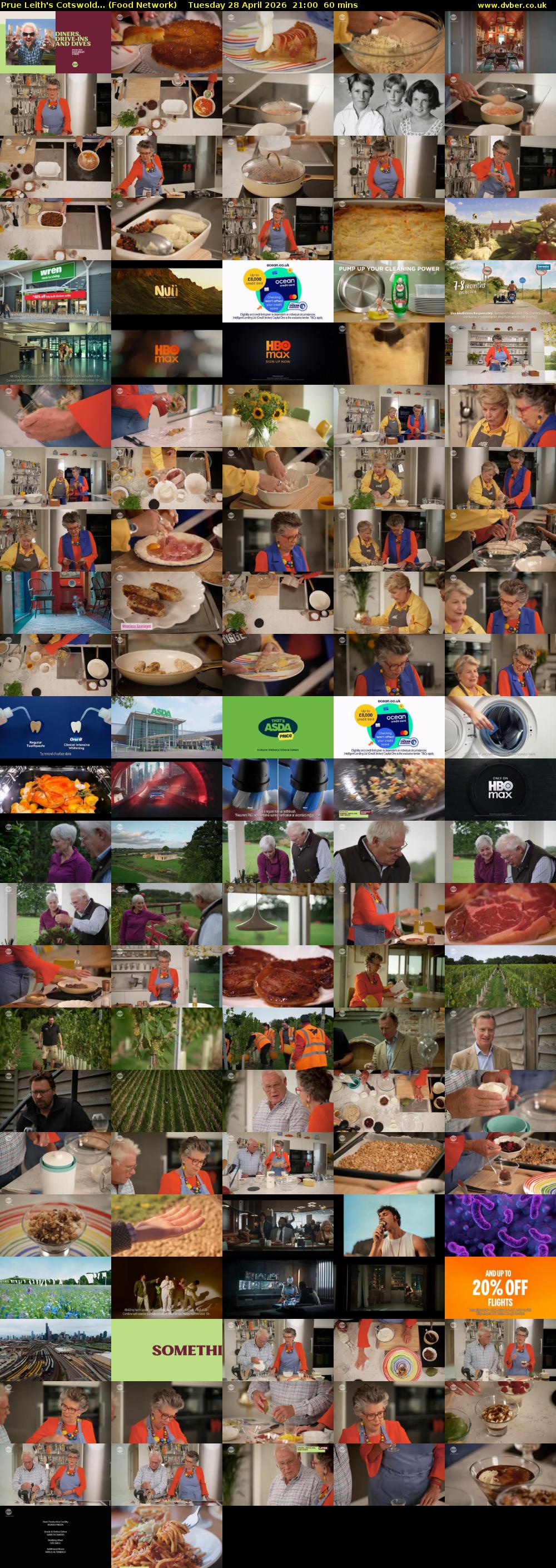 Prue Leith's Cotswold... (Food Network) Tuesday 28 April 2026 21:00 - 22:00