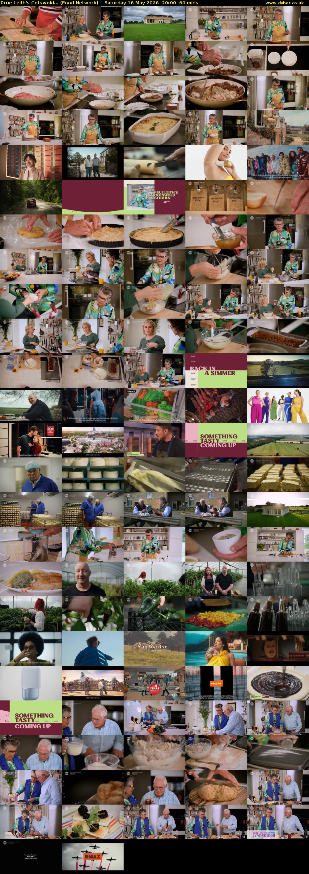 Prue Leith's Cotswold... (Food Network) Saturday 16 May 2026 20:00 - 21:00