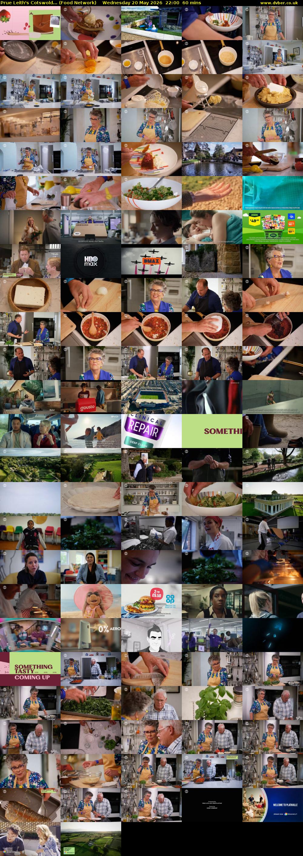 Prue Leith's Cotswold... (Food Network) Wednesday 20 May 2026 22:00 - 23:00