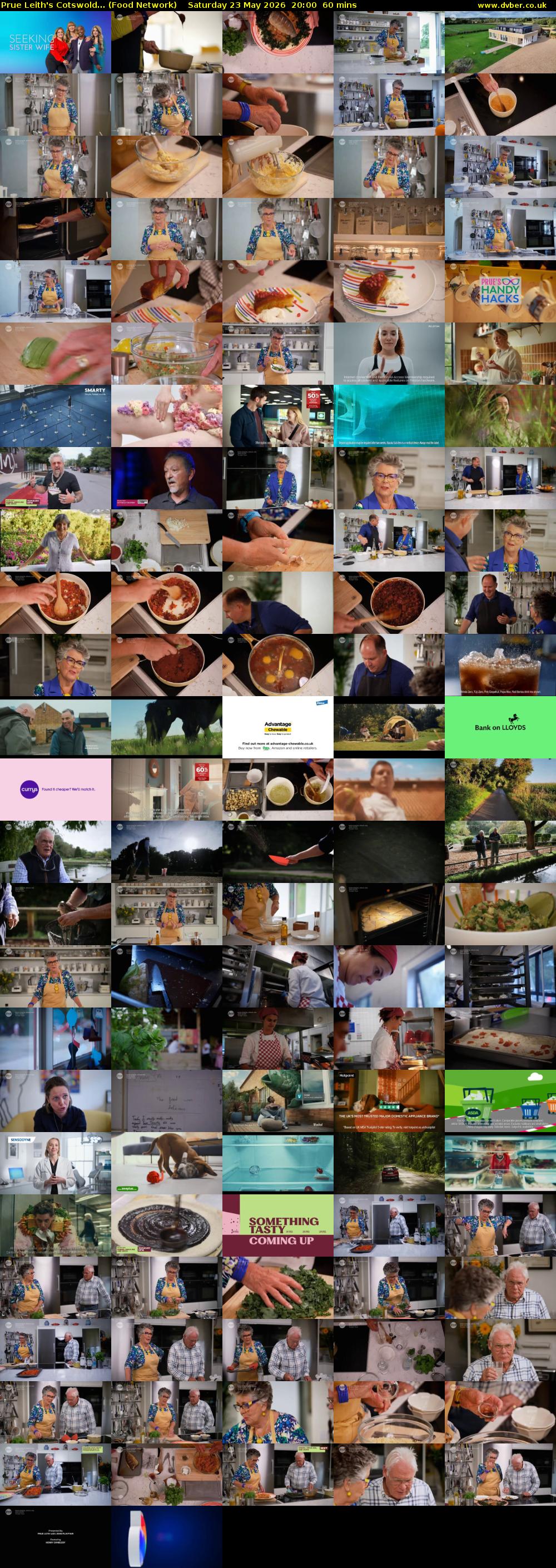 Prue Leith's Cotswold... (Food Network) Saturday 23 May 2026 20:00 - 21:00