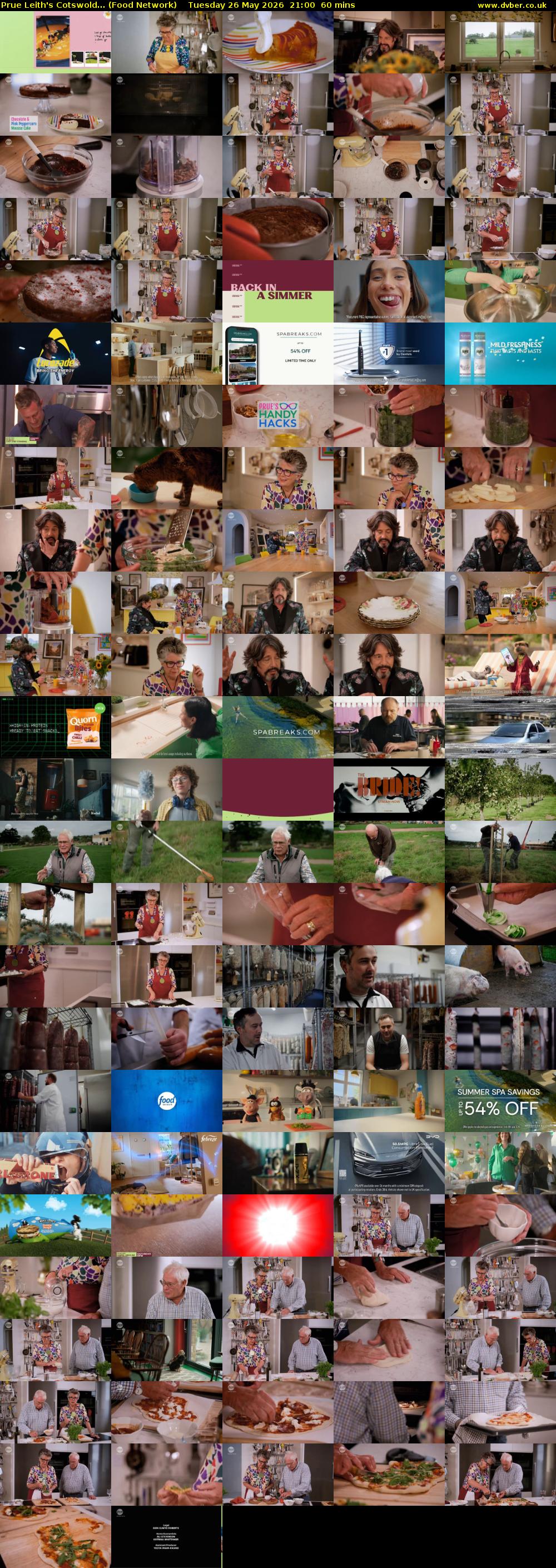Prue Leith's Cotswold... (Food Network) Tuesday 26 May 2026 21:00 - 22:00