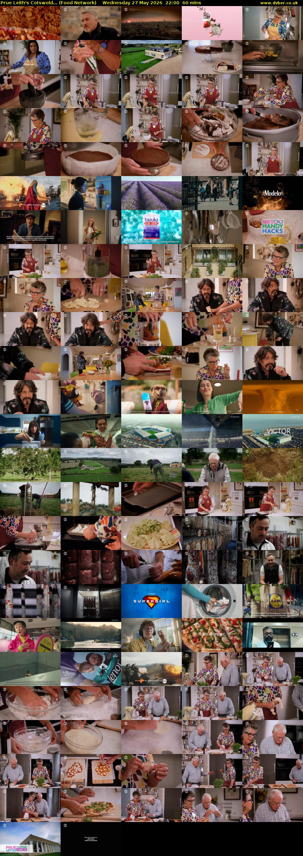 Prue Leith's Cotswold... (Food Network) Wednesday 27 May 2026 22:00 - 23:00