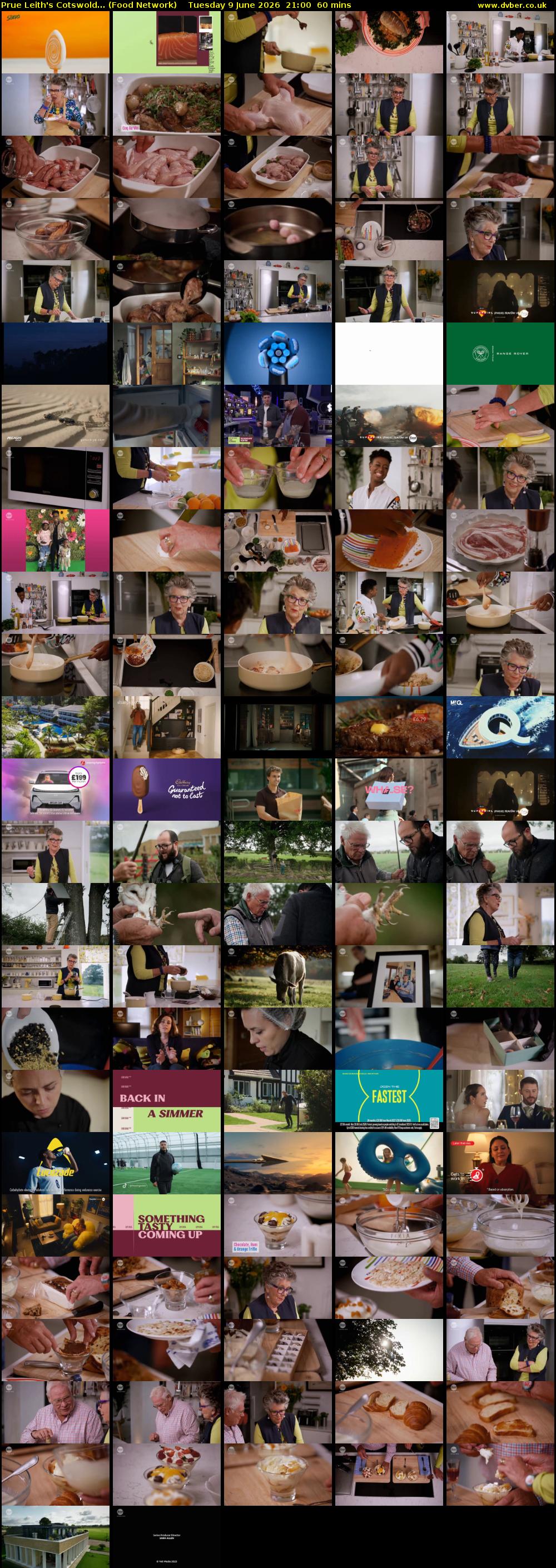 Prue Leith's Cotswold... (Food Network) Tuesday 9 June 2026 21:00 - 22:00