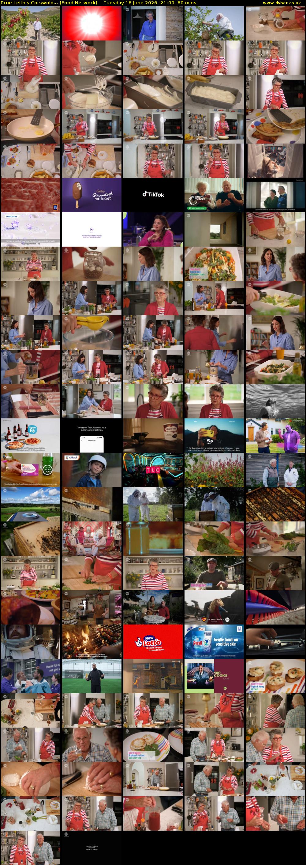 Prue Leith's Cotswold... (Food Network) Tuesday 16 June 2026 21:00 - 22:00