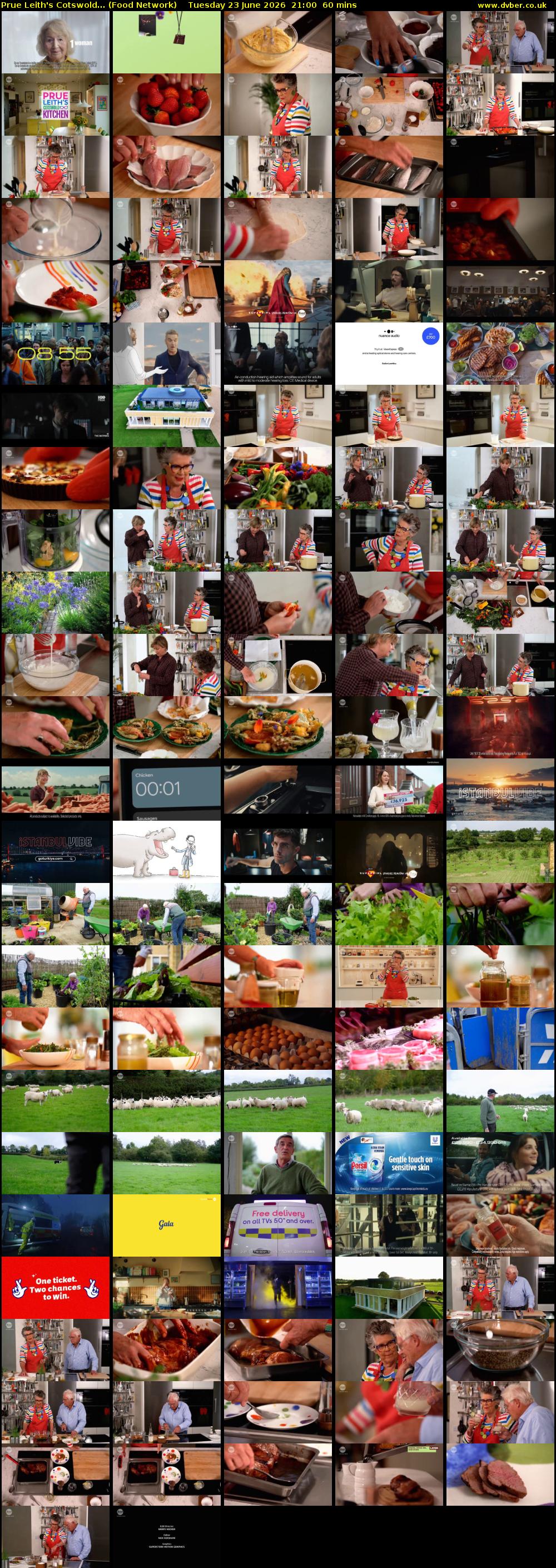 Prue Leith's Cotswold... (Food Network) Tuesday 23 June 2026 21:00 - 22:00