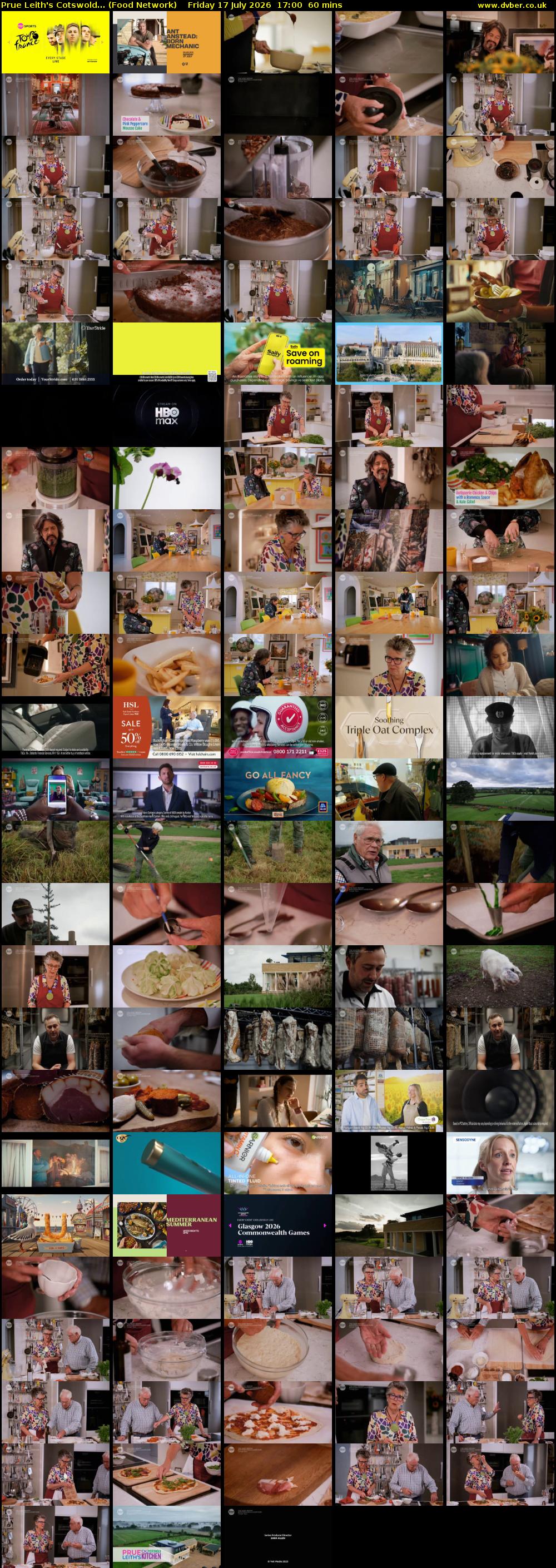 Prue Leith's Cotswold... (Food Network) Friday 17 July 2026 17:00 - 18:00
