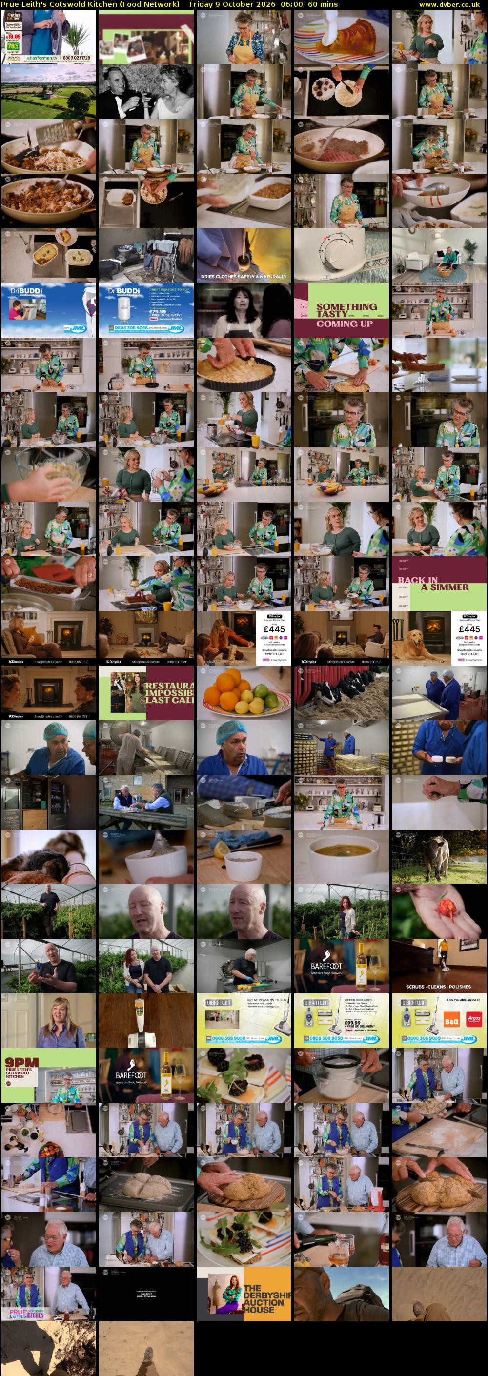 Prue Leith's Cotswold Kitchen (Food Network) Friday 9 October 2026 06:00 - 07:00
