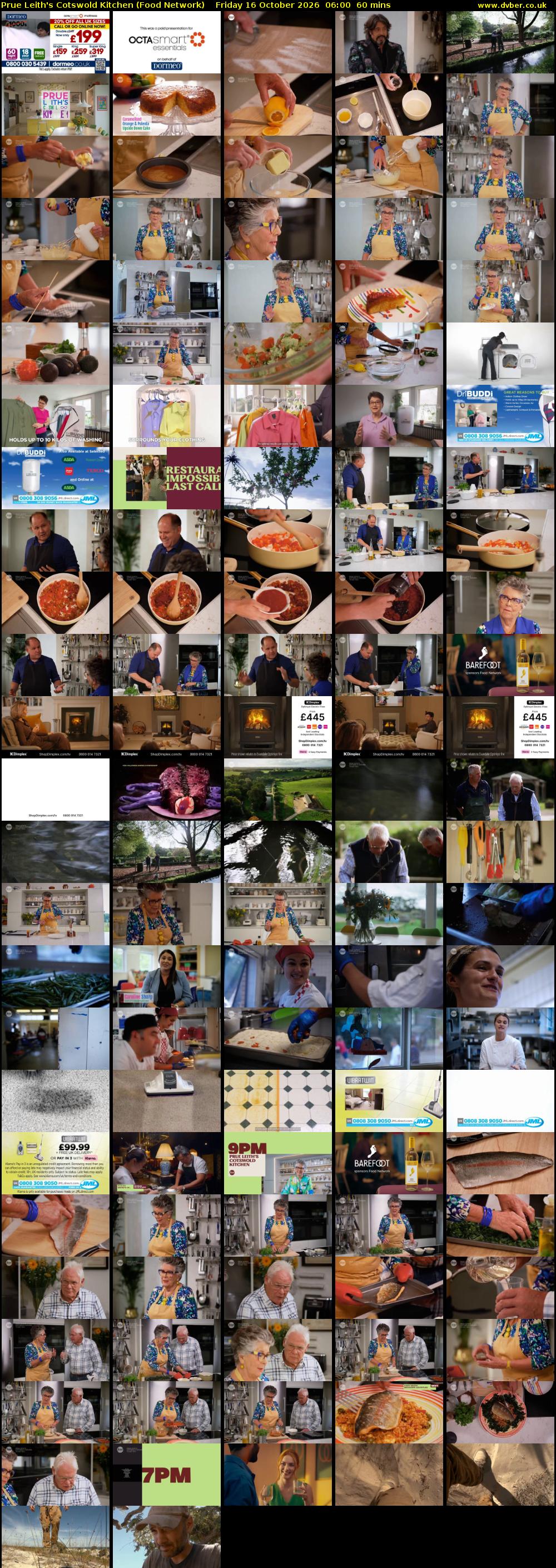 Prue Leith's Cotswold Kitchen (Food Network) Friday 16 October 2026 06:00 - 07:00