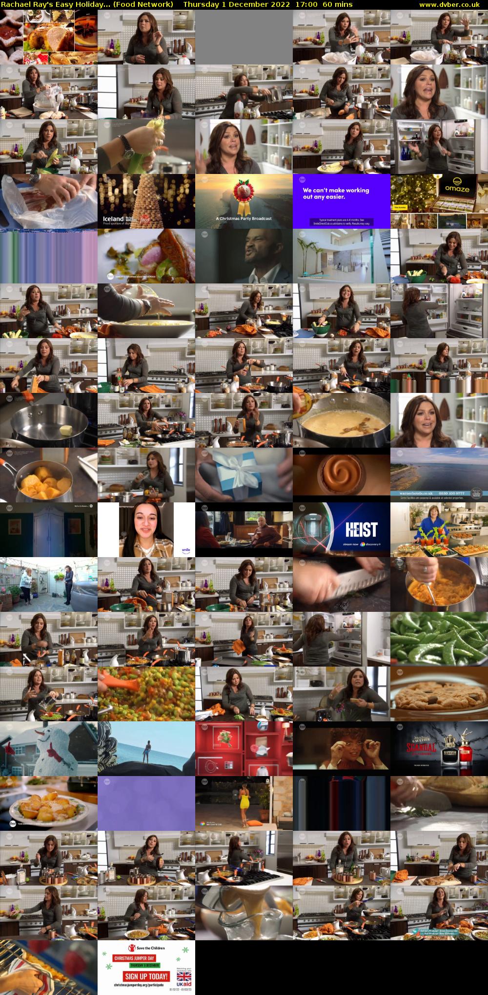 Rachael Ray's Easy Holiday... (Food Network) Thursday 1 December 2022 17:00 - 18:00