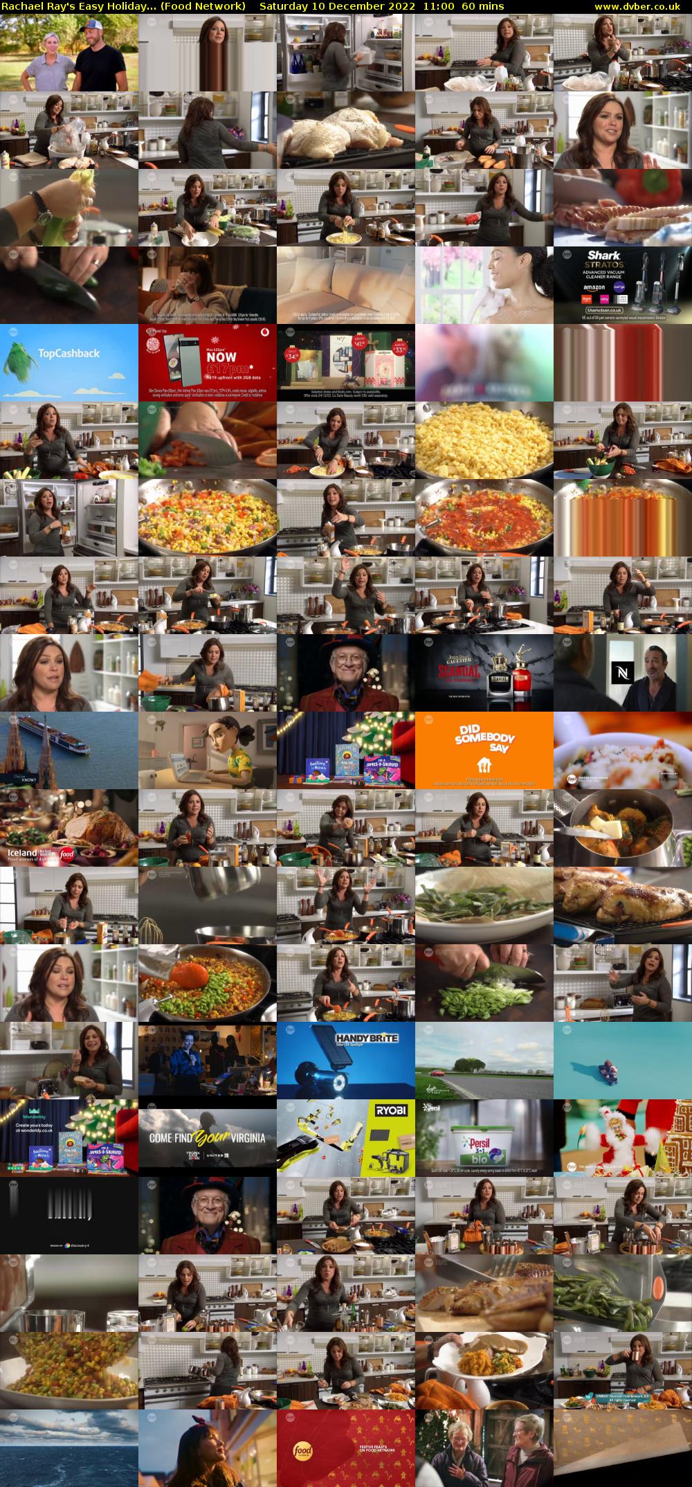 Rachael Ray's Easy Holiday... (Food Network) Saturday 10 December 2022 11:00 - 12:00
