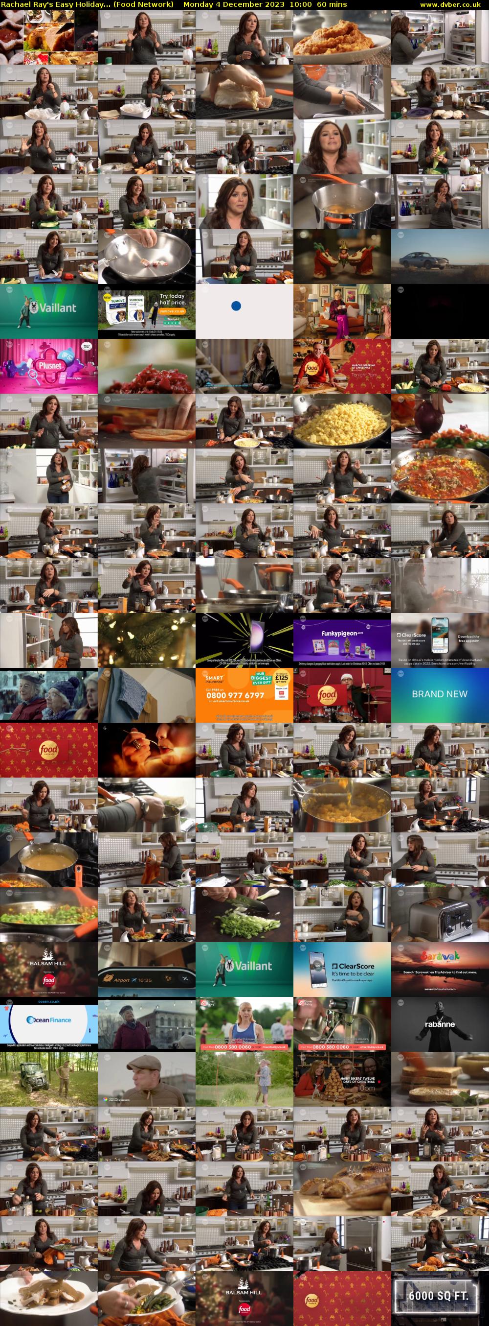 Rachael Ray's Easy Holiday... (Food Network) Monday 4 December 2023 10:00 - 11:00