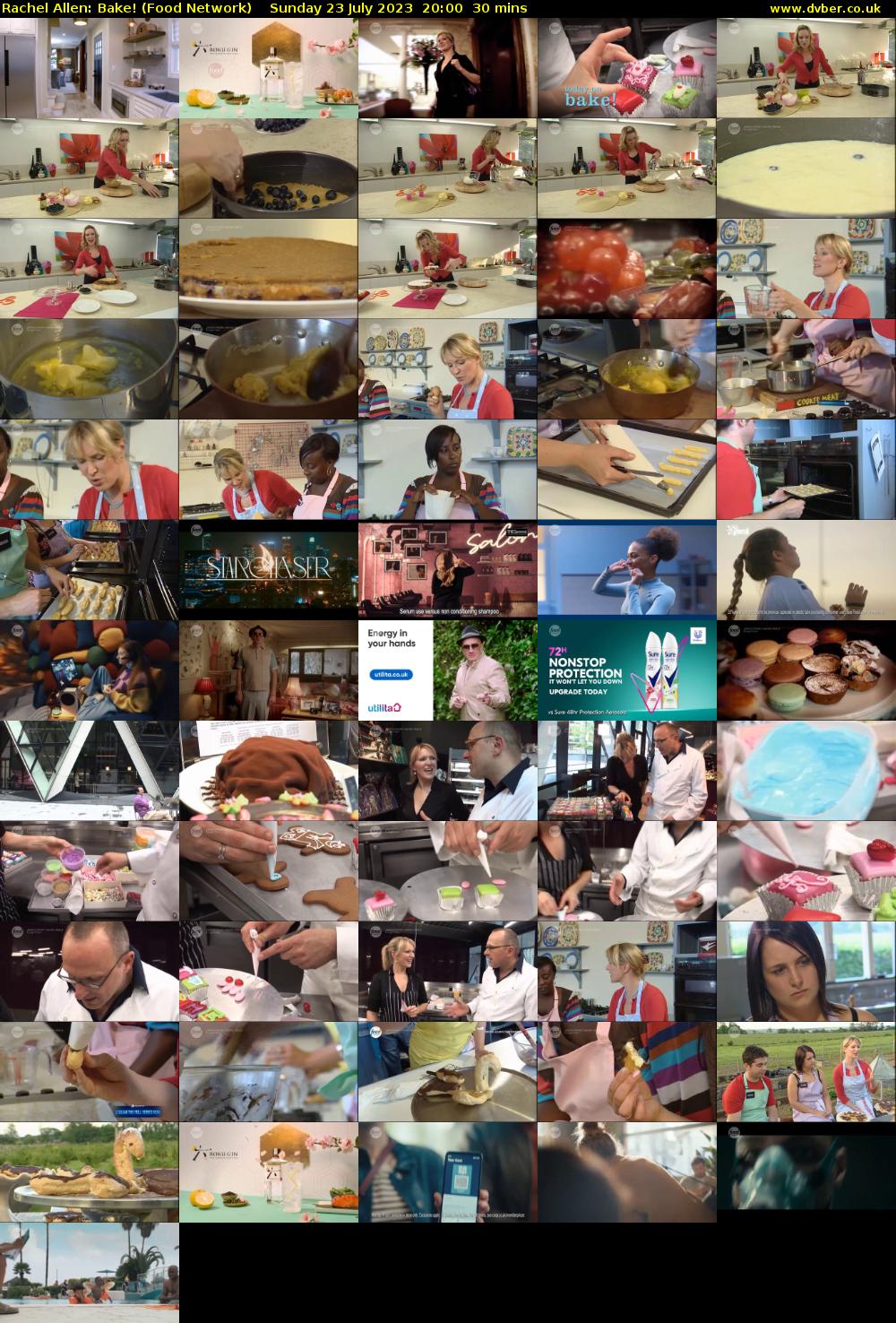Rachel Allen: Bake! (Food Network) Sunday 23 July 2023 20:00 - 20:30